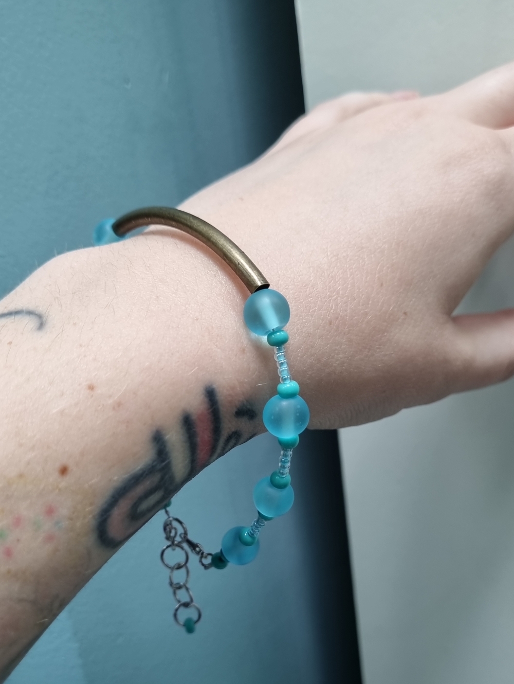 SLS Creation | Simple Bracelet In Blue Or Green And Orange